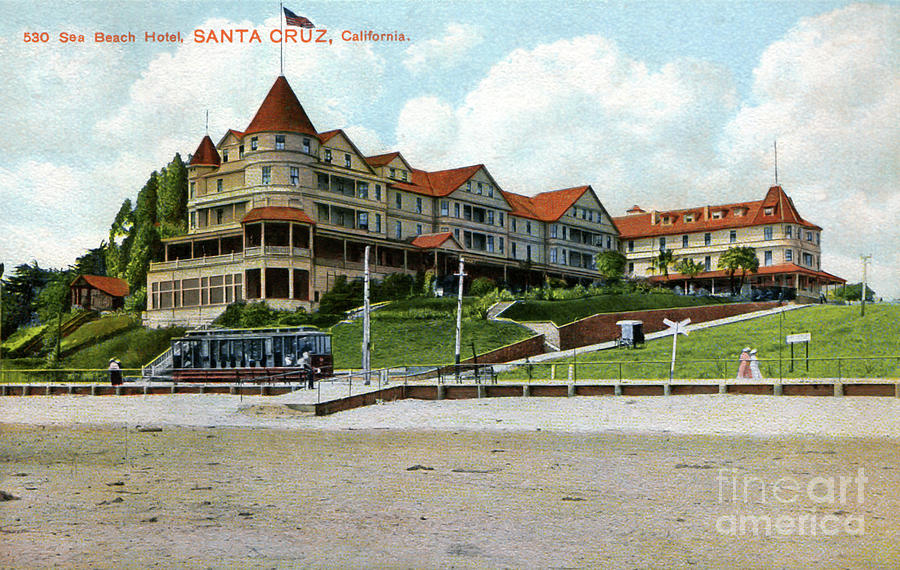 Sea Beach Hotel Santa Cruz Photograph by Sad Hill Bizarre Los