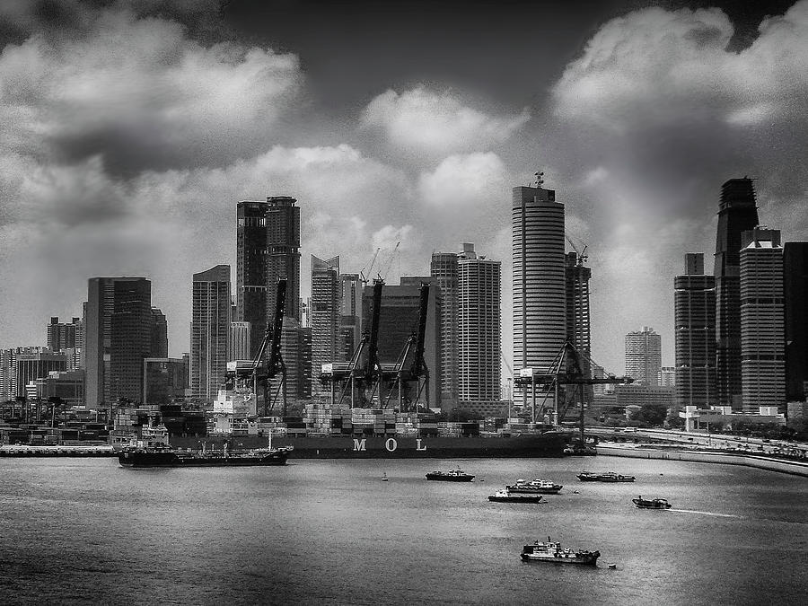 Sea CityScape Singapore  Photograph by Joseph Hollingsworth