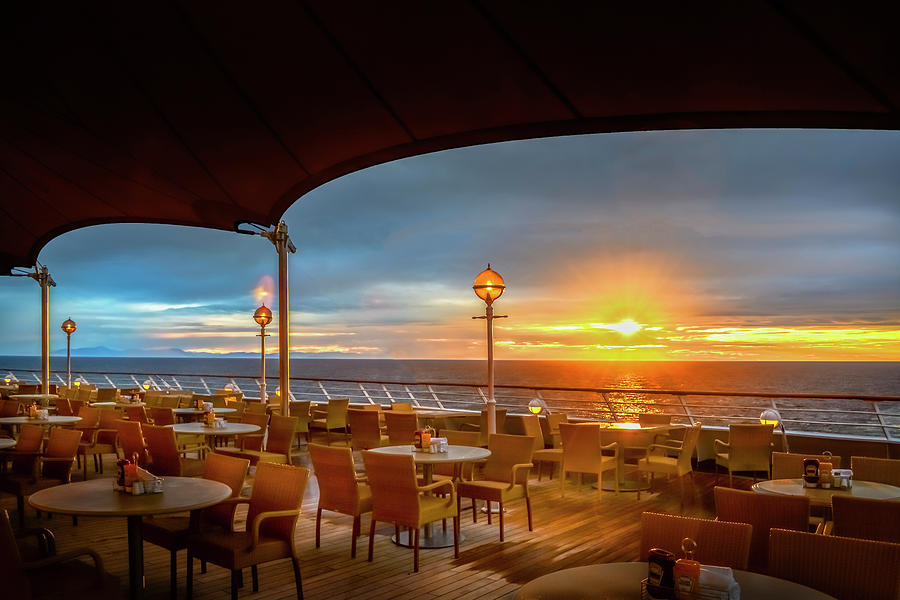 Sea Cruise Sunrise Photograph by John Poon