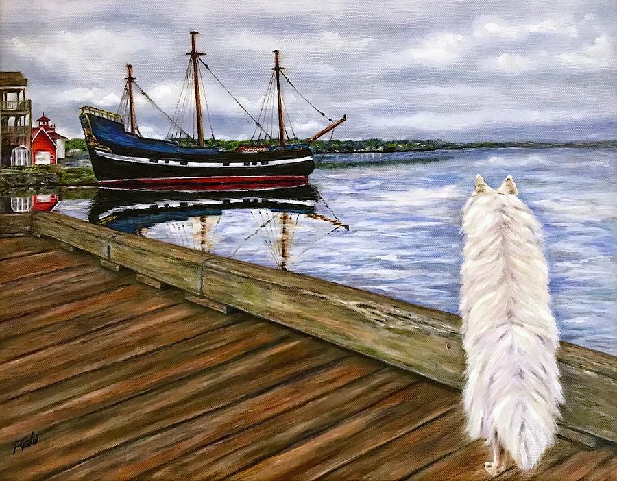 Dog Painting - Sea Dog by Dr Pat Gehr