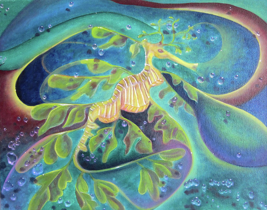 Sea Dragon Painting by Sherry Strong