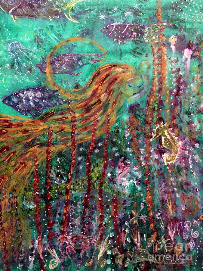 Sea Dreams Painting by Julie Engelhardt Sea Dreams Painting by Julie Engelhardt