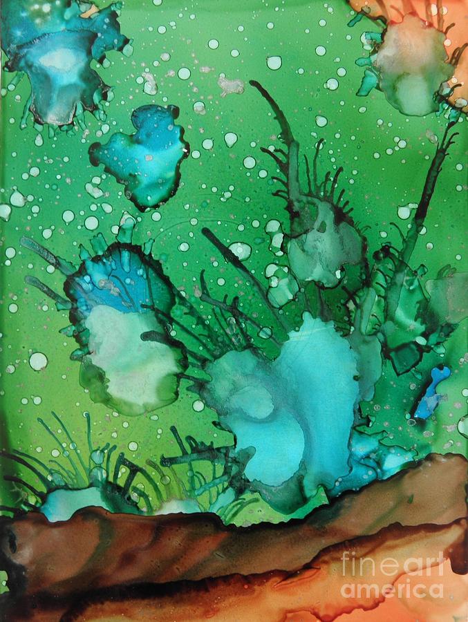 Sea Floor Painting by Beth Kluth
