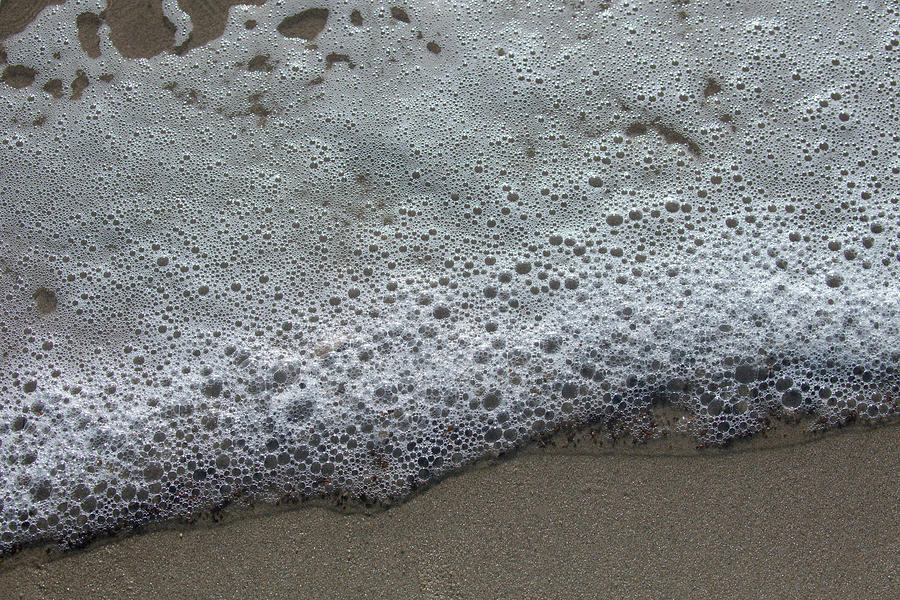 Sea Foam abstract Photograph by Cliff Wassmann
