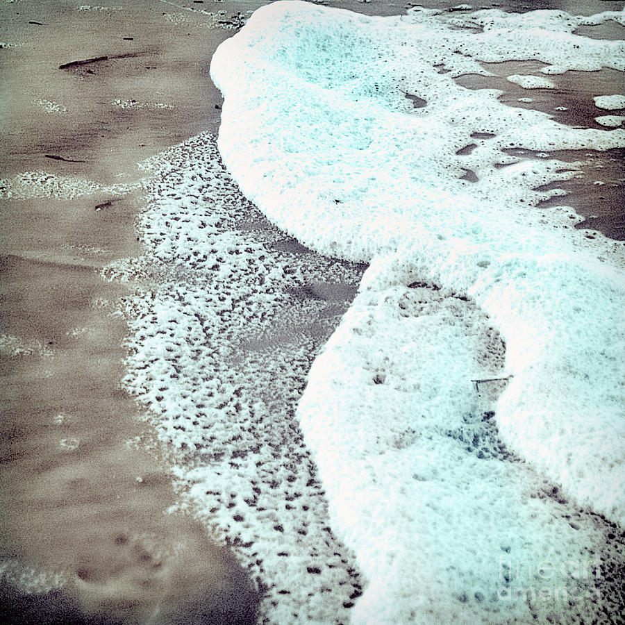 Sea Foam Square Photograph by Linda Olsen