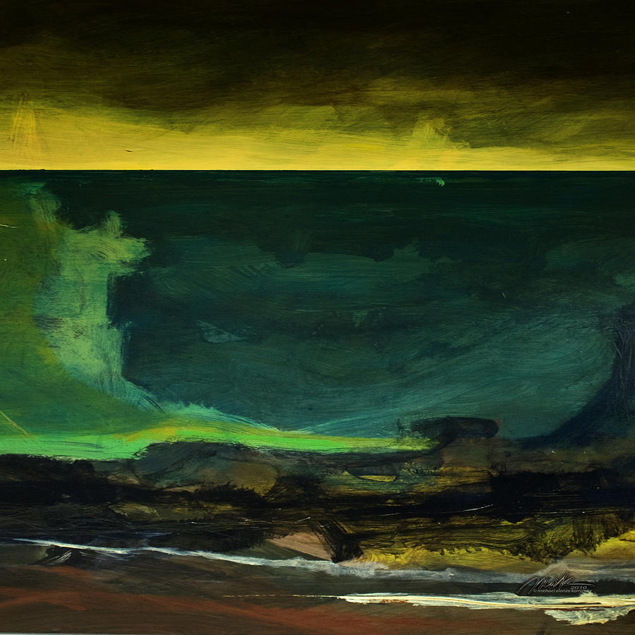 Sea Painting - Sea Fugue 3 -  Tsunami by Michaelalonzo Kominsky