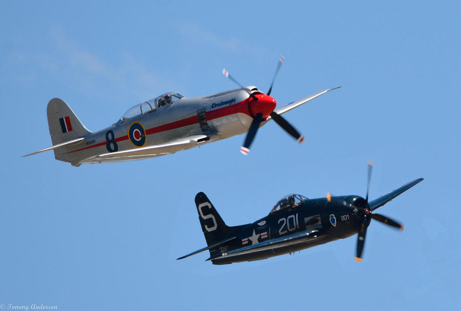 California Photograph - Sea Fury and Bearcat by Tommy Anderson