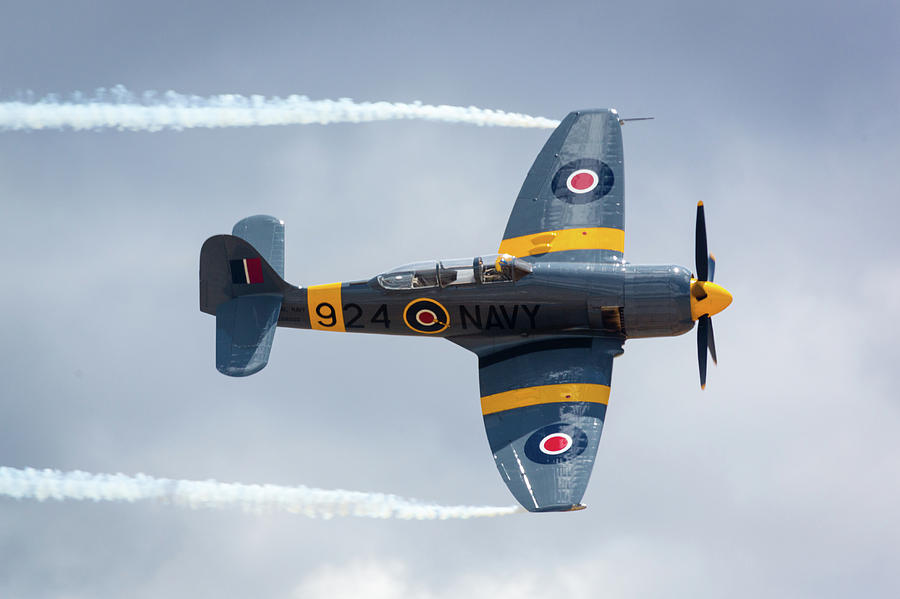 Airplane Photograph - Sea Fury T.20 by Brian Knott Photography