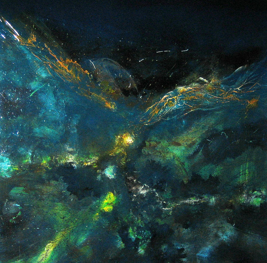 Sea Galaxy Painting by Michaelalonzo Kominsky