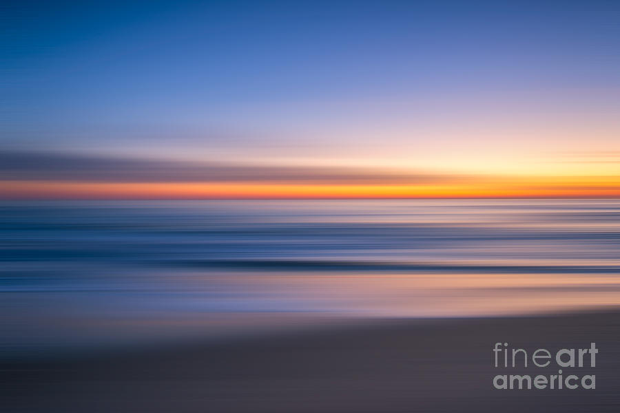 Abstract Photograph - Sea Girt New Jersey Abstract Seascape Sunrise by Michael Ver Sprill