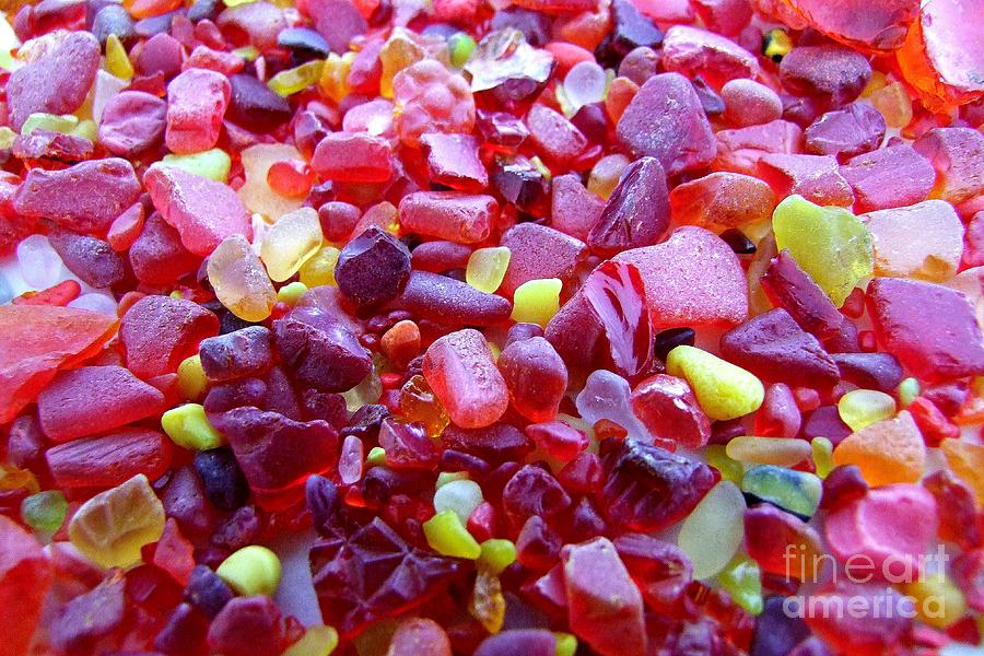 Sea Glass - Rare Red - Mix Photograph