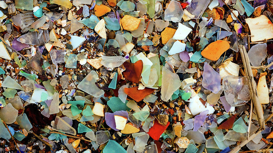 Sea Glass Beach Detail Hayward Regional Shoreline Park Photograph by Kathy Anselmo Sea Glass Beach Detail Hayward Regional Shoreline Park Photograph by Kathy Anselmo