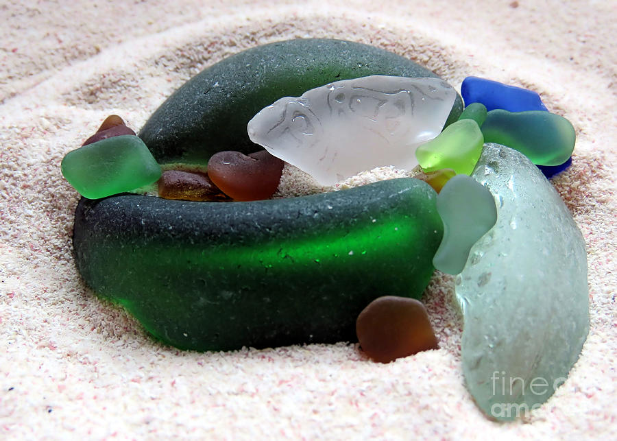 Sea Glass from Bermuda Photograph by Janice Drew