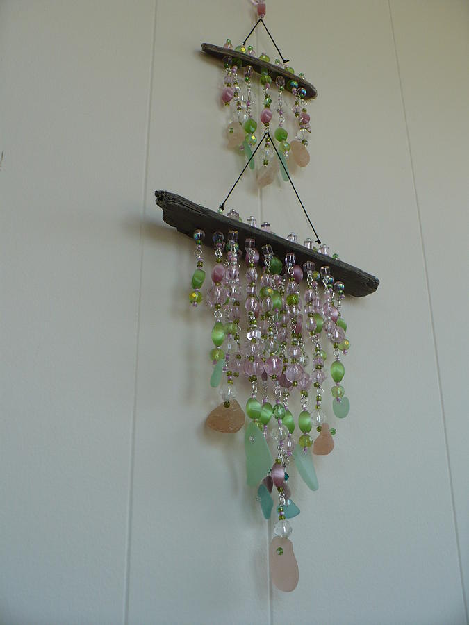 Sea Glass Mixed Media - Sea Glass Mobile Sculpture by Jimm Ross