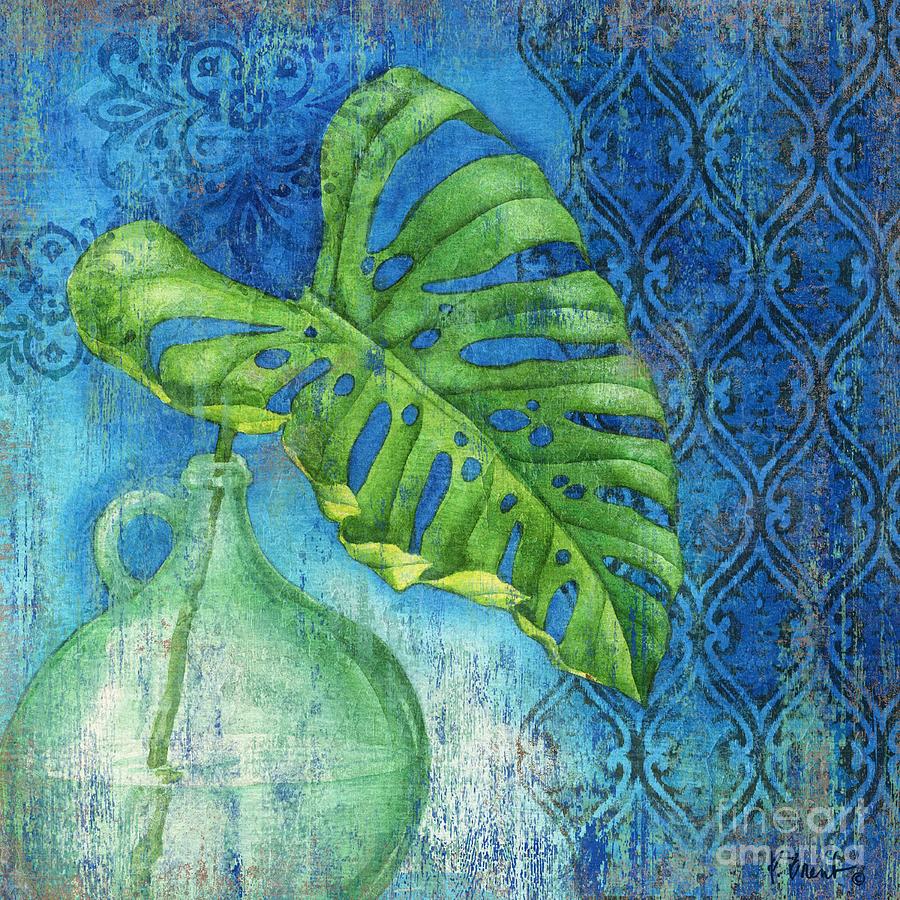Paradise Painting - Sea Glass Palm I by Paul Brent