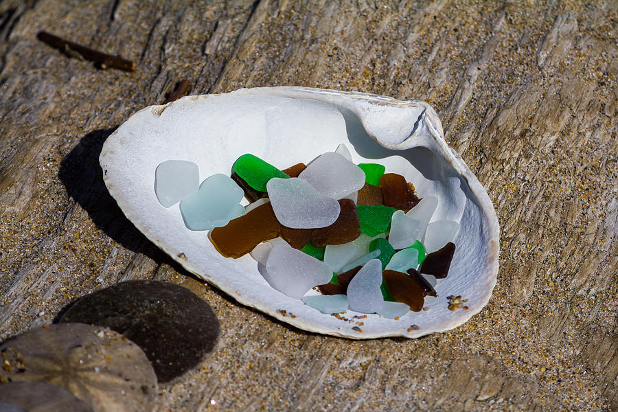 Sea Glass Treasure  Photograph by Kirkodd Photography Of New England