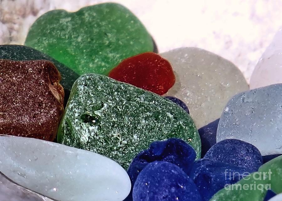 Sea Glass Up Close Photograph by Janice Drew