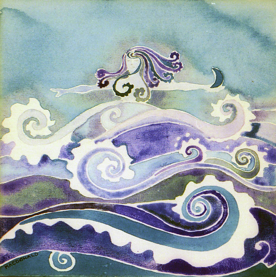 Sea Goddess Painting by Lory MacDonald