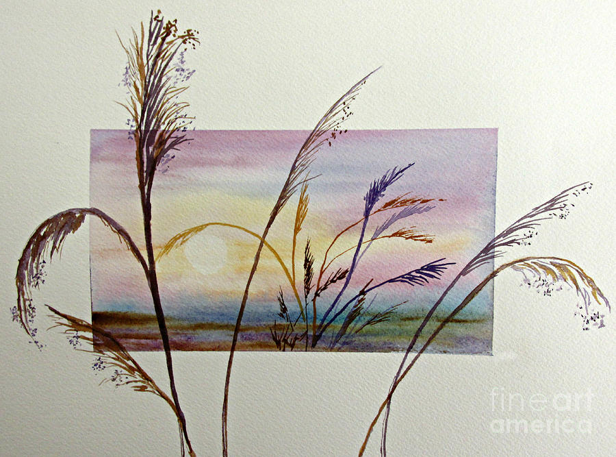 Sea Grass Painting by Janet Cruickshank
