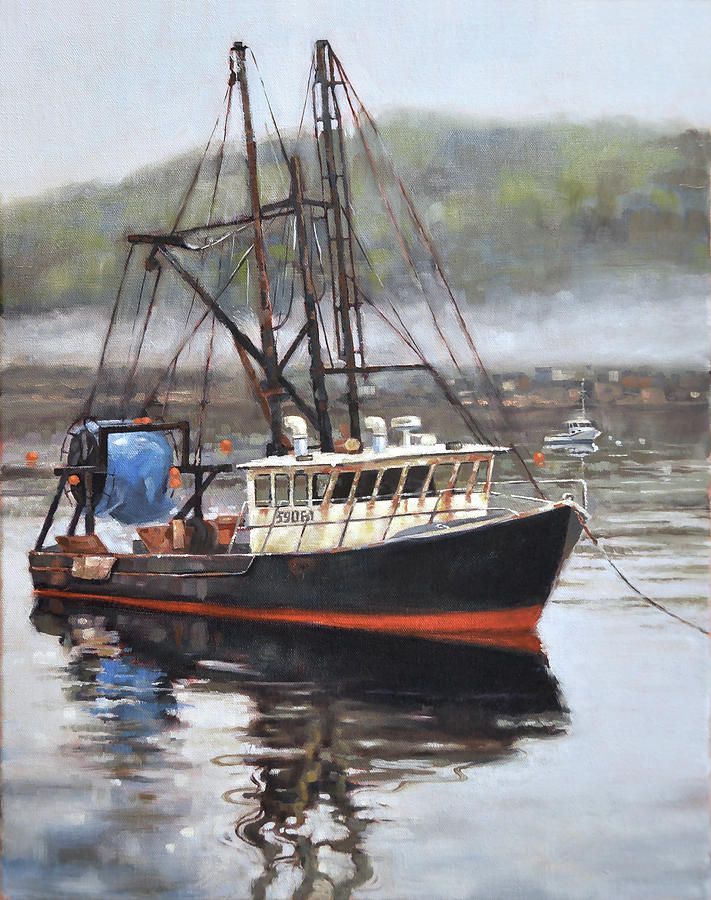 Boat Painting - Sea Hag by Todd Baxter
