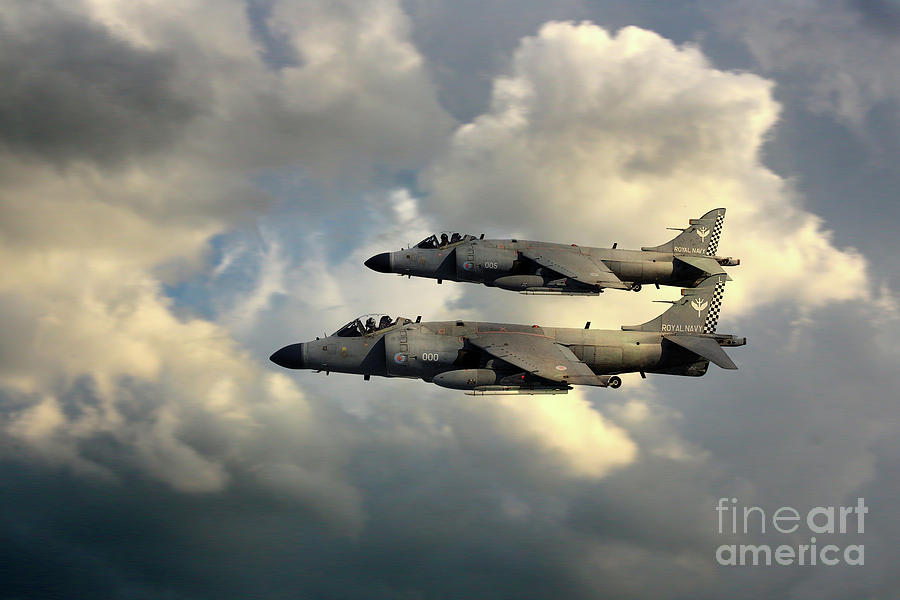 Sea Harriers Digital Art by Airpower Art