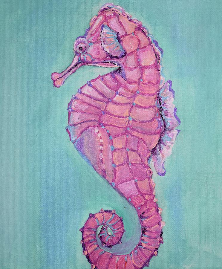 Sea horse Painting by Anne Seay