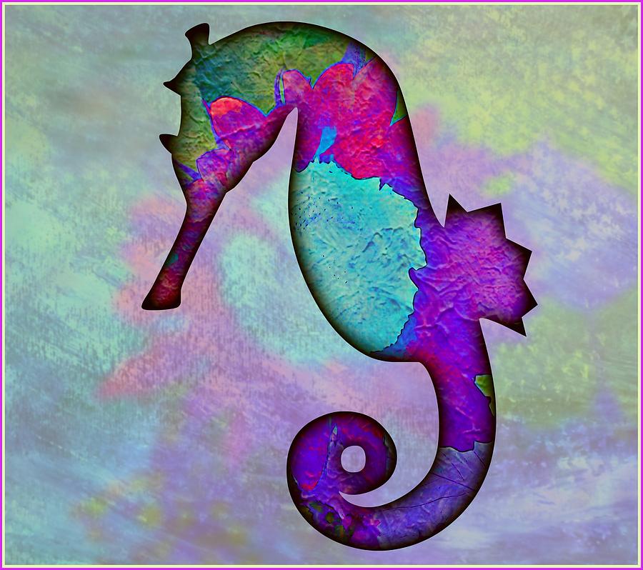 Sea Horse Painting by Mindy Newman
