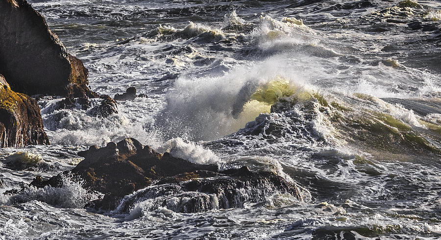 Sea In Turmoil Photograph by Wes and Dotty Weber