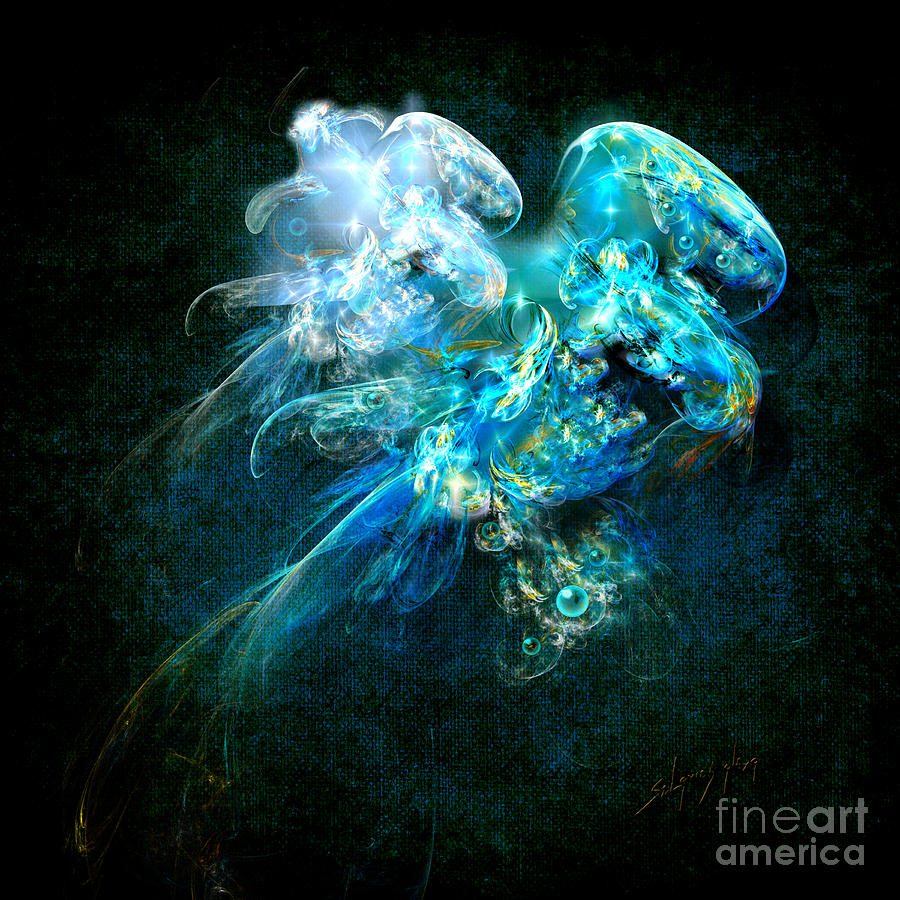 Sea jellyfish Painting by Alexa Szlavics