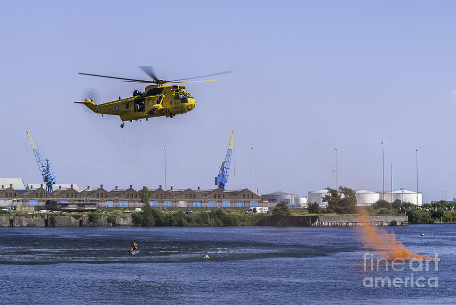 Sea King Rescue Photograph by Steve Purnell