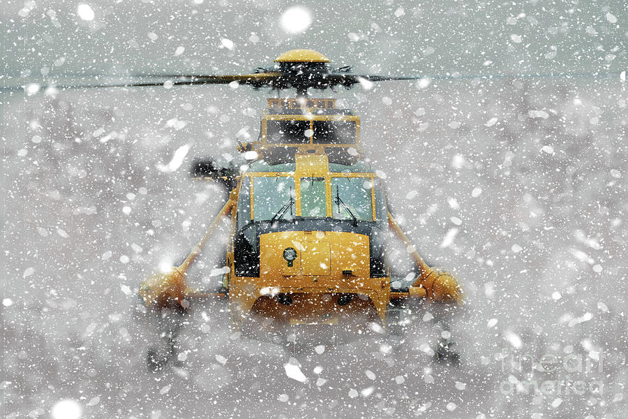 Sea King Snow Digital Art by Airpower Art