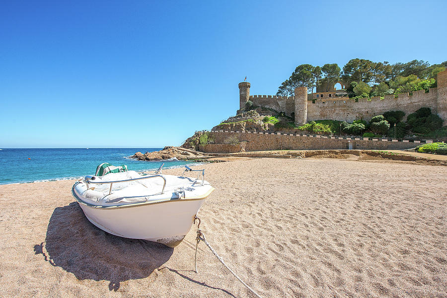 Sea landscape Badia bay in Tossa de Mar in Girona Photograph by Anek Suwannaphoom