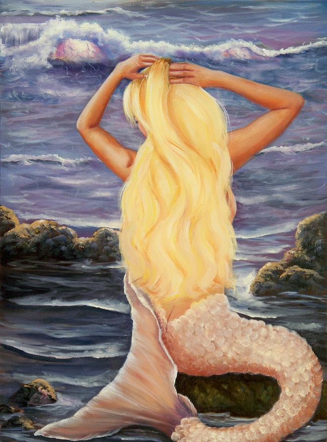 Mermaid Painting - Sea Maiden by Joni McPherson