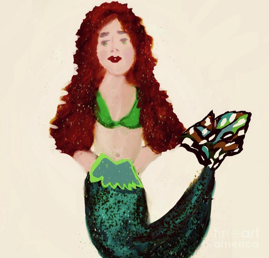Sea Mermaid Digital Art by Susan Garren
