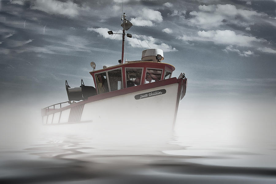 Boat Photograph - Sea mist by Thanet Photos