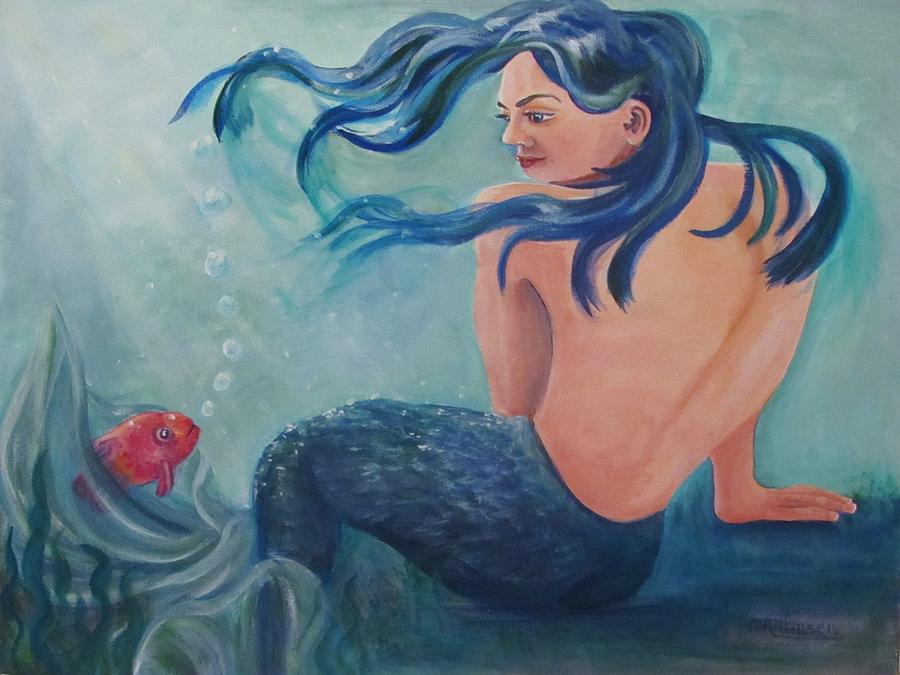 Sea Nymph Painting by Carol Allen Anfinsen