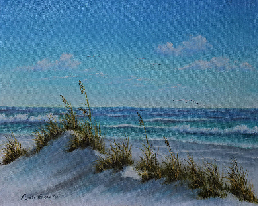 Summer Painting - Sea Oats by Rosie Brown