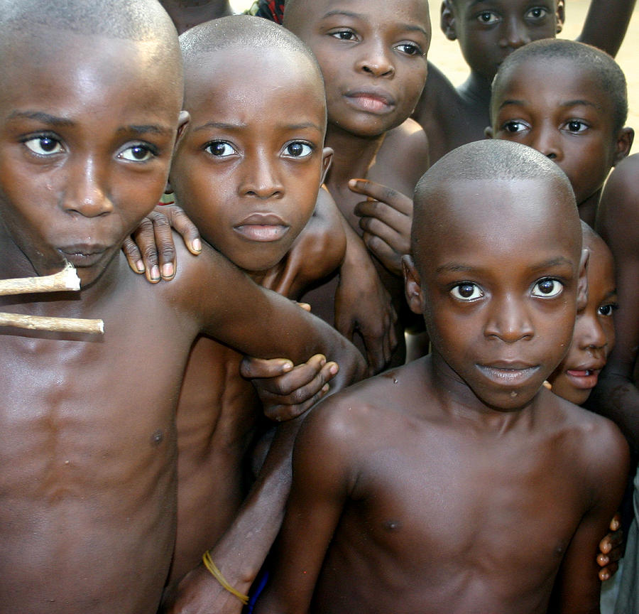 Sea of Boys Calibar Nigeria Photograph by Wayne King