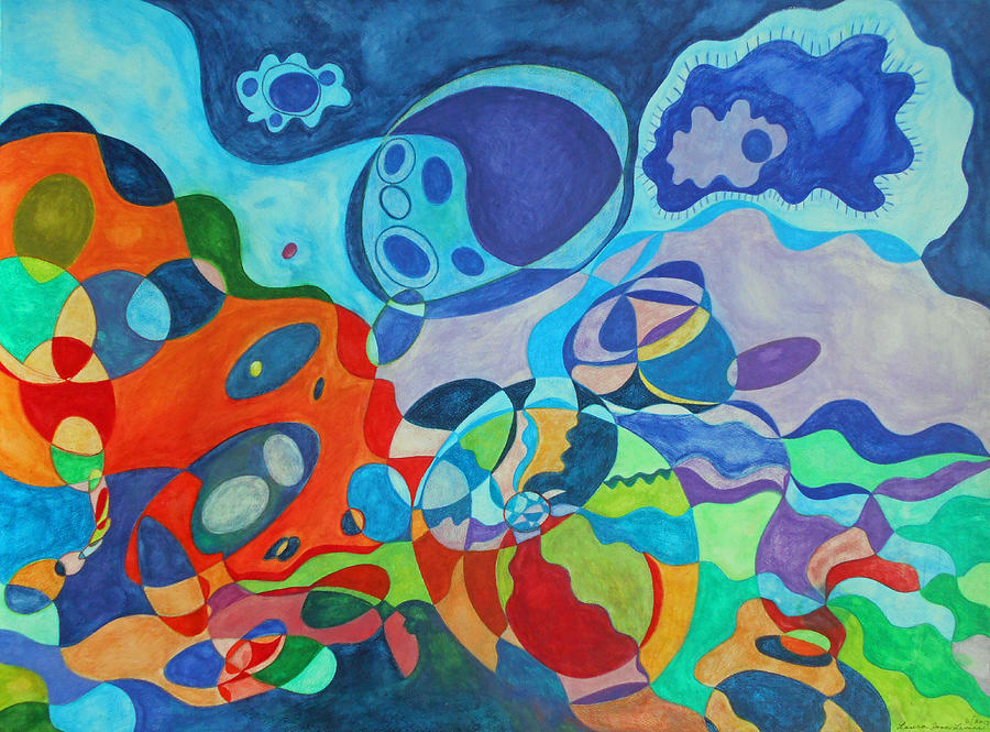 Sea of Creation Painting by Laura Joan Levine
