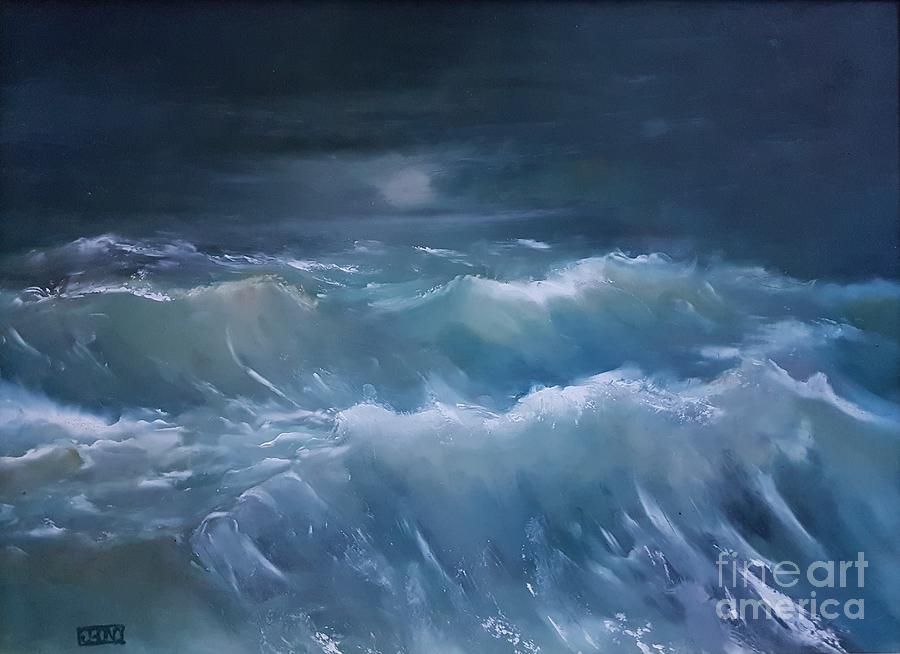 Beach Painting - Sea of Emerald by Julie Bond