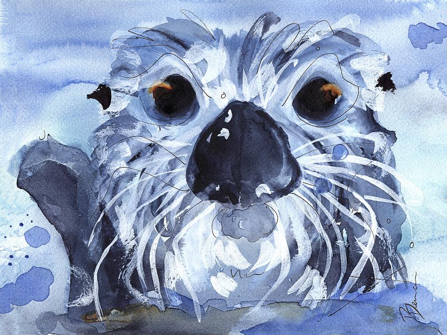 Sea Otter Painting by Dawn Derman
