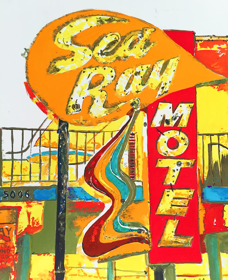Sea Ray Motel Painting by Beth Saffer