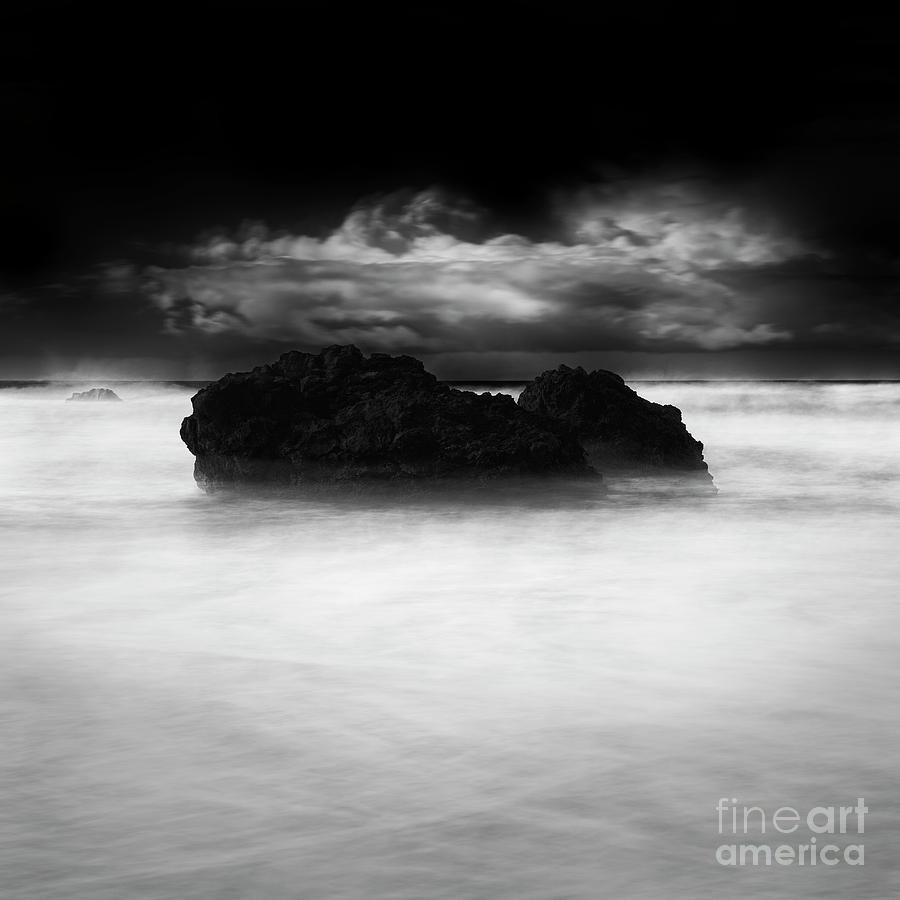 Sea Rocks And Clouds Photograph by Masako Metz