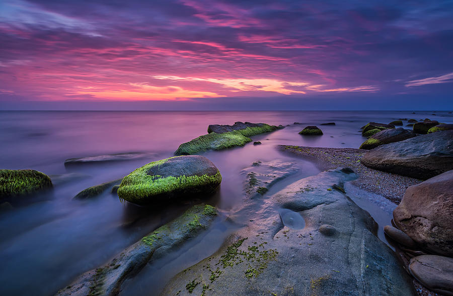 Sea Rocks At Sunrise Photograph
