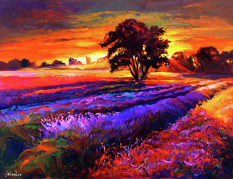 Sunset Painting by Ivailo Nikolov