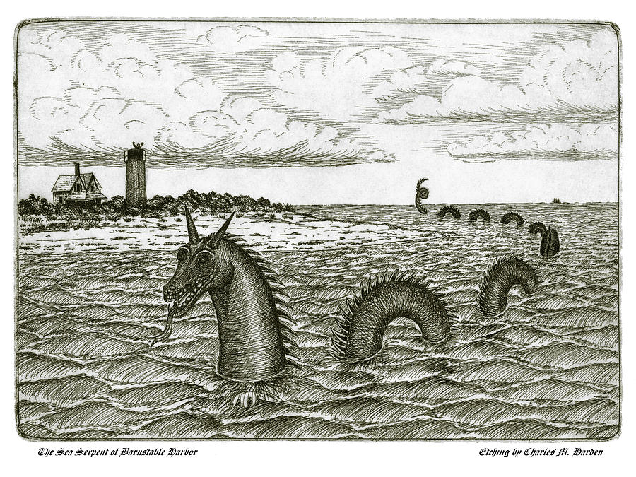 Sea Serpent of Barnstable Harbor by Charles Harden Sea Serpent of Barnstable Harbor by Charles Harden