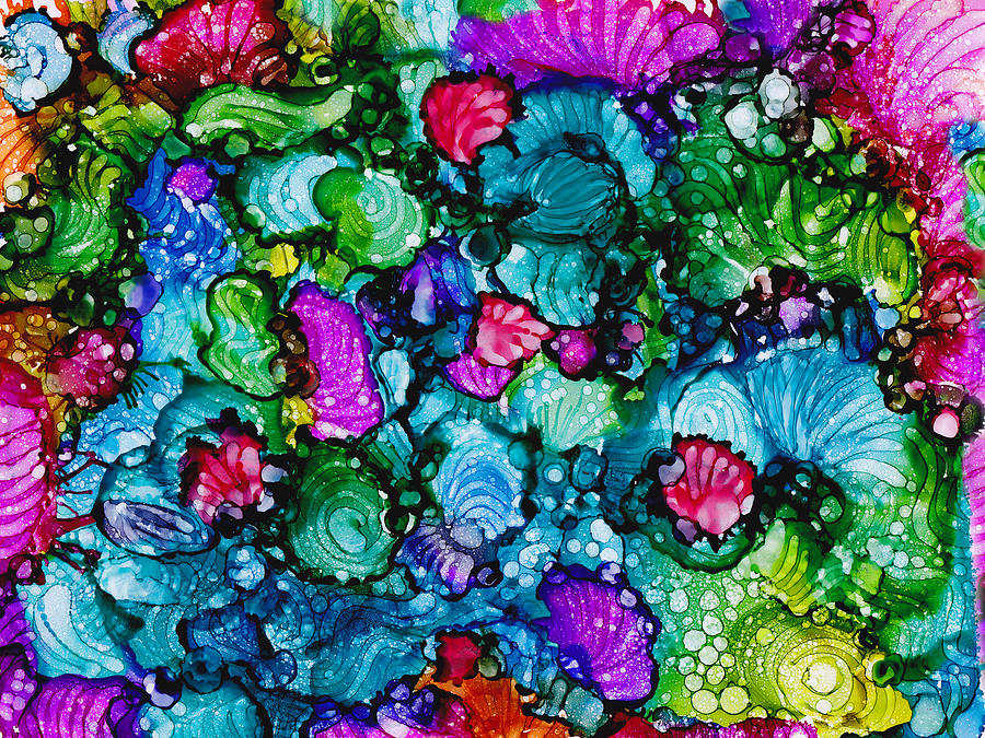 Sea Shells Painting by Angela Treat Lyon