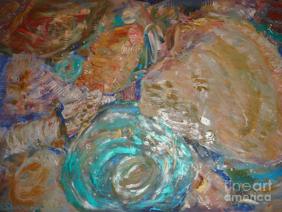 Sea Shells Painting by Fereshteh Stoecklein Sea Shells Painting by Fereshteh Stoecklein