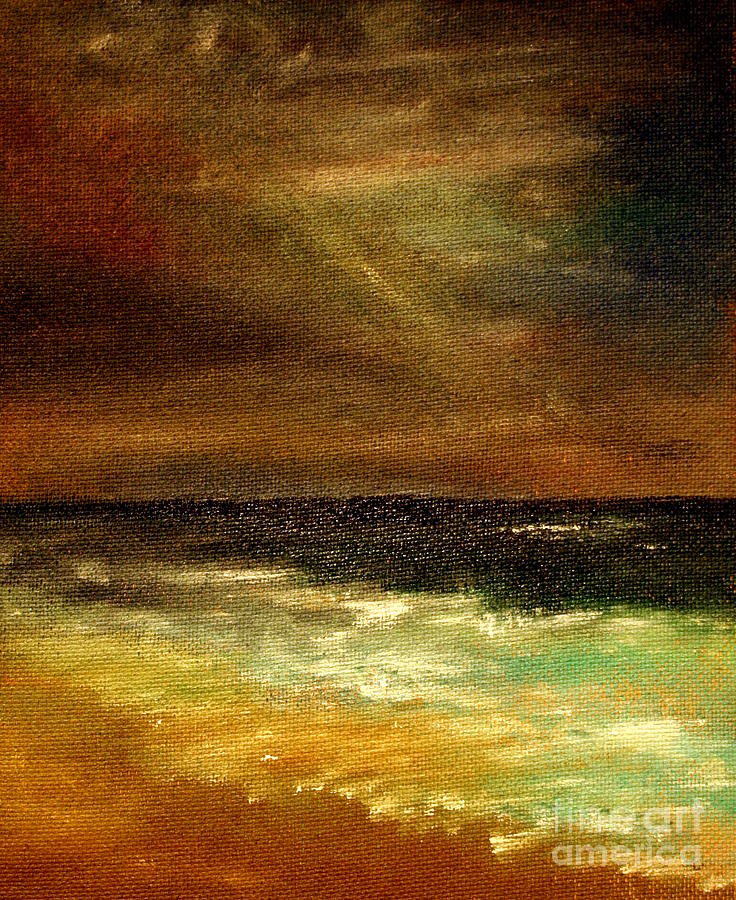 Sea side sunshine Painting by Julie Lueders 