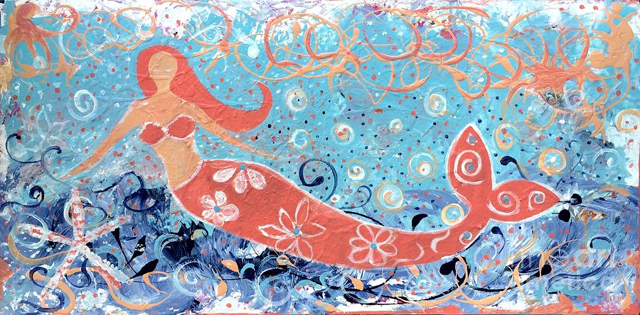 Sea Siren Painting by Jacqui Hawk